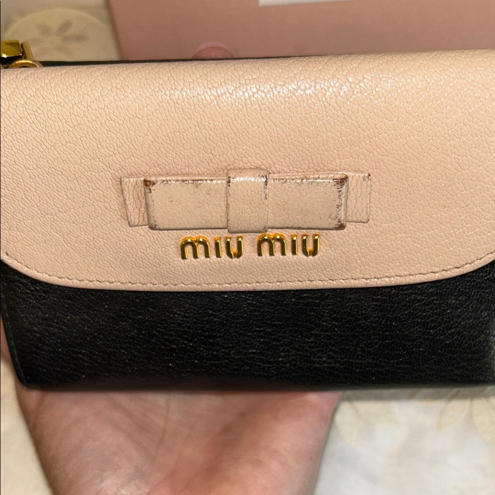Miu Miu Black and Tan Wallet - Picture 14 of 15